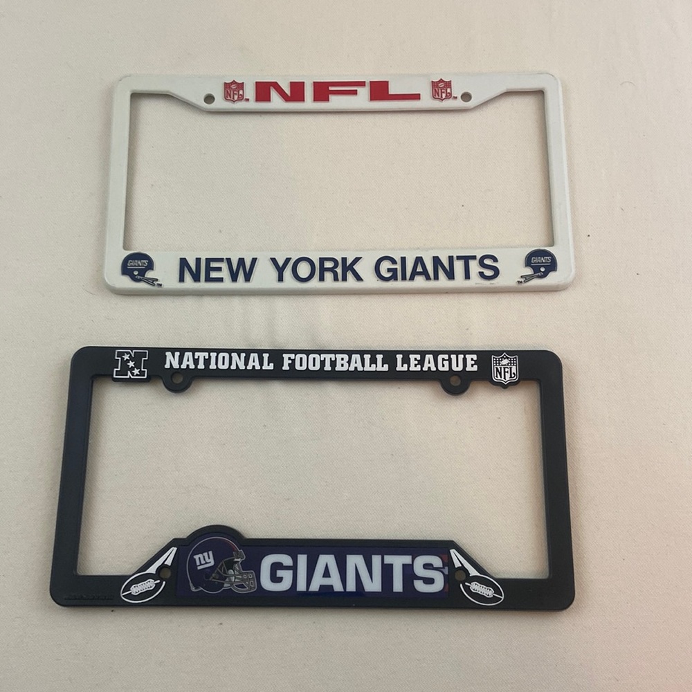 Pair of NYG license plate frames
